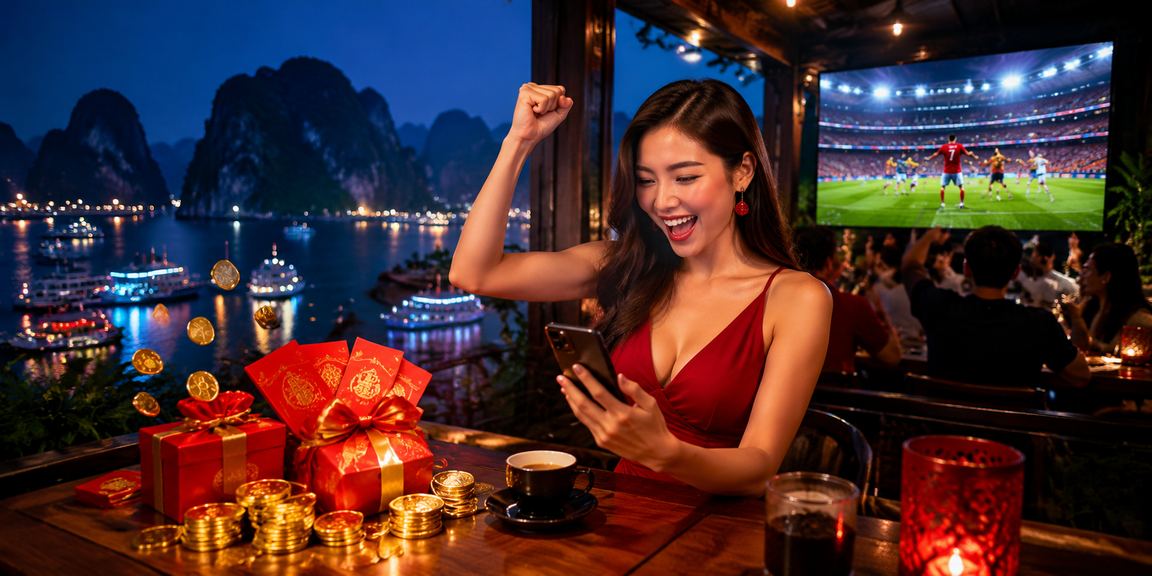 Người dùng Ninh Bình nhâm nhi cà phê buổi sáng tra kết quả xổ số trên điện thoại
